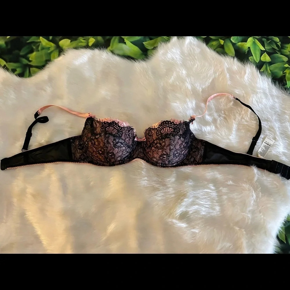 TOPSHOP Intimates Double Eyelash Balcony Bra, Size 36A - Picture 4 of 5